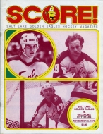 1979-80 Salt Lake Golden Eagles game program