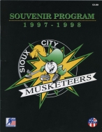 1997-98 Sioux City Musketeers game program
