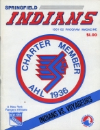 1981-82 Springfield Indians game program