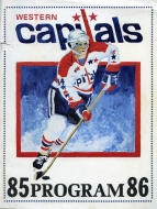 1985-86 Summerside Western Capitals game program