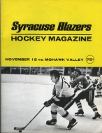 1974-75 Syracuse Blazers game program