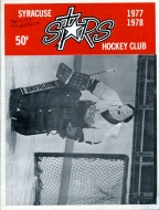 1977-78 Syracuse Stars game program