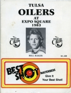 1983-84 Tulsa Oilers game program