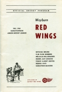 1961-62 Weyburn Red Wings game program