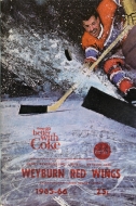 1965-66 Weyburn Red Wings game program