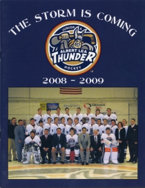 Albert Lea Thunder 2008-09 game program