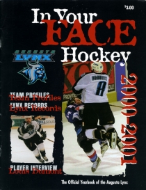 Augusta Lynx 2000-01 game program