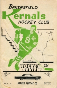 Bakersfield Kernals 1962-63 game program