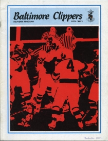 Baltimore Clippers Game Program