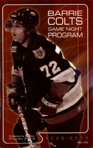 Barrie Colts 2005-06 game program