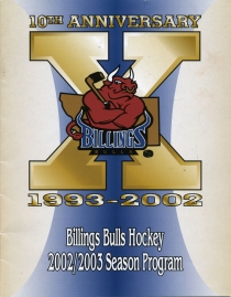 Billings Bulls 2002-03 game program