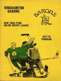 Binghamton Barons 1977-78 game program