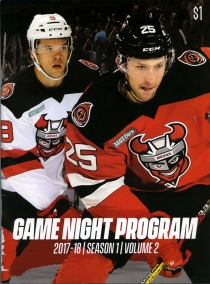 Binghamton Devils 2017-18 game program
