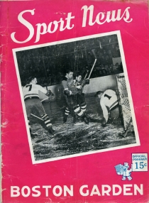 Boston Bruins 1943-44 game program
