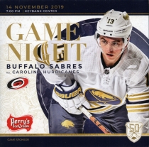 Buffalo Sabres Game Program