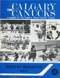 Calgary Canucks 1976-77 game program