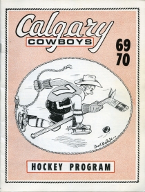 Calgary Cowboys Game Program