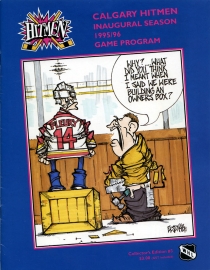 Calgary Hitmen 1995-96 game program