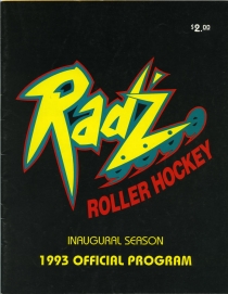 Calgary Radz 1992-93 game program