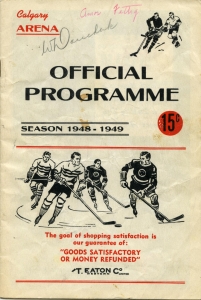 Calgary Stampeders 1948-49 game program
