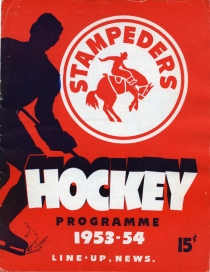 Calgary Stampeders 1953-54 game program