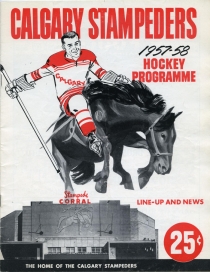 Calgary Stampeders 1957-58 game program
