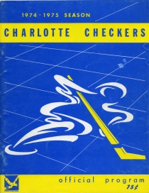 Charlotte Checkers 1974-75 game program