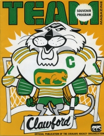 Chicago Cougars 1974-75 game program