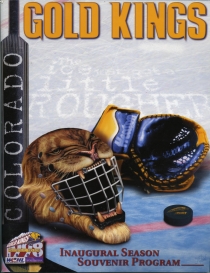 Colorado Gold Kings Game Program
