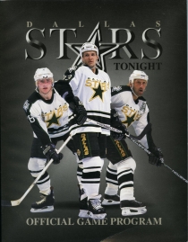 Dallas Stars Game Program
