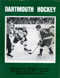 Dartmouth College 1976-77 game program
