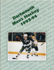 Dartmouth College 1993-94 game program