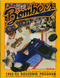 Dayton Bombers 1992-93 game program