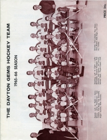 Dayton Gems 1965-66 game program