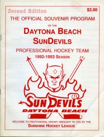 Daytona Beach Sun Devils Game Program