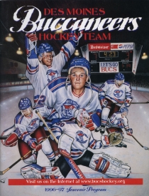 Des Moines Buccaneers 1996-97 game program