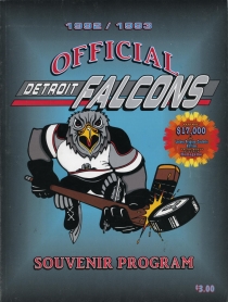 Detroit Falcons 1992-93 game program
