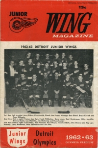 Detroit Junior Red Wings Game Program