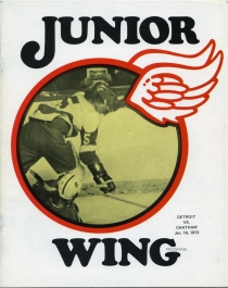 Detroit Junior Red Wings 1972-73 game program