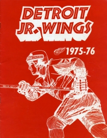 Detroit Junior Wings 1975-76 game program