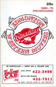 Edmonton Western Movers Game Program