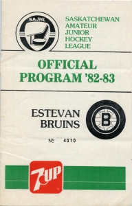 Estevan Bruins 1982-83 game program