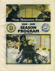 Estevan Bruins 2008-09 game program