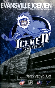 Evansville Icemen 2012-13 game program