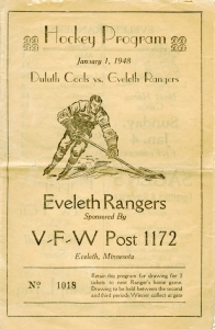Eveleth Rangers Game Program