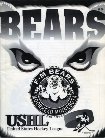 Fargo-Moorhead Bears 1995-96 game program