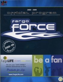 Fargo Force 2008-09 game program