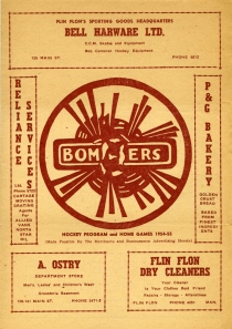 Flin Flon Bombers 1954-55 game program
