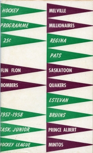 Flin Flon Bombers 1957-58 game program