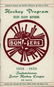 Flin Flon Bombers 1958-59 game program